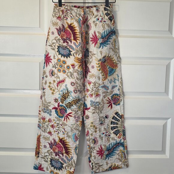 New: Raj- Kantha Style Pants Sizes Medium and Large - Picture 1 of 3
